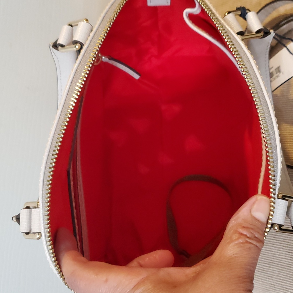 Dooney & Bourke Ecru Geena Satchel NWT - Picture 8 of 9